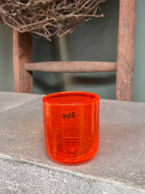 DutZ Collection Glas Pot Votive Cup H9 D8 orange transparent