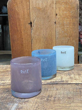DutZ Collection Glas Übertopf Windlicht Vase Cylinder old purple H10