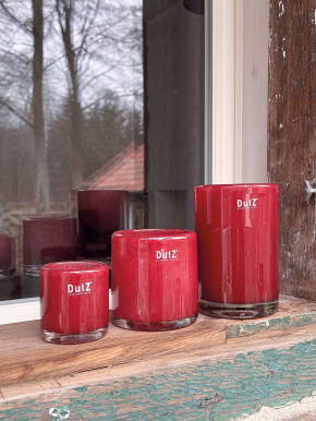 DutZ Collection Glas Vase Cylinder raspberry H15