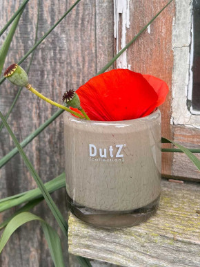 DutZ Collection Votive Glas Windlicht Vase Cylinder taupe H7