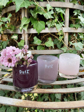 DutZ Collection Votive Glas Windlicht Vase Cylinder plum H7