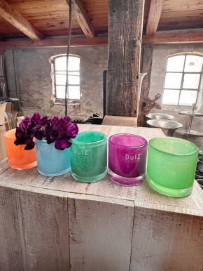 DutZ Collection Votive Glas Windlicht Vase Cylinder flamingo H7