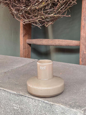 DutZ Collection Glas Vase Alexa taupe H10 D12
