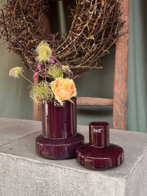 DutZ Collection Glas Vase Sharpo mini plum H16 D14