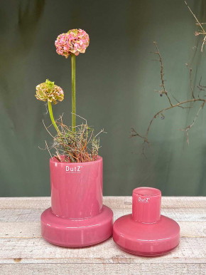 DutZ Collection Glas Vase Sharpo mini rose H16 D14