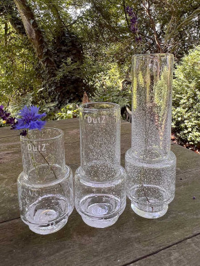 DutZ Collection Glas Vase Rona H14 Clear bubble Luftblasen