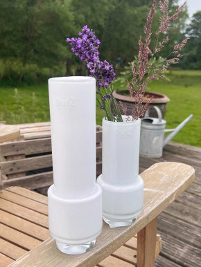 DutZ Collection Glas Vase Rona H18 weiß