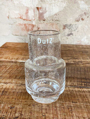 DutZ Collection Glas Vase Rona H14 Clear bubble Luftblasen