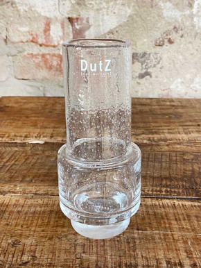 DutZ Collection Glas Vase Rona H18 Clear bubble Luftblasen