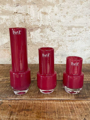 DutZ Collection Glas Vase Rona H14 raspberry
