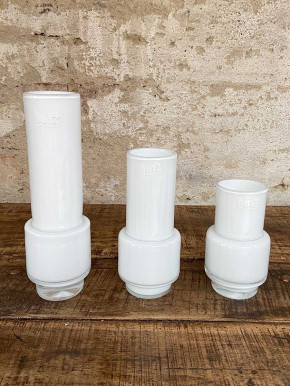 DutZ Collection Glas Vase Rona H24 weiß