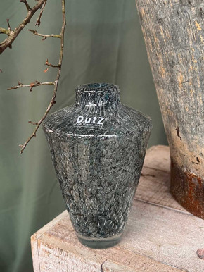 DutZ Collection Glas Vase Gheata Bubble Blue H16