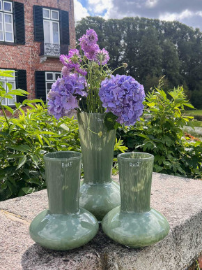 DutZ Collection Glas Vase Loflo H36 D23 pistazie