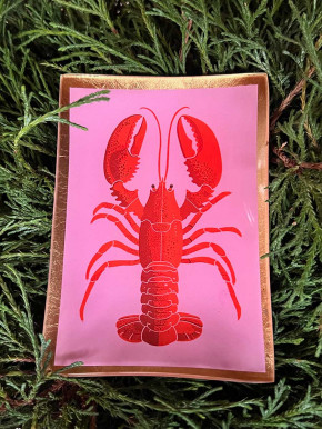 Love Plate Glasteller M Hummer rosa-rot GiftCompany