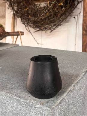Home Society Metall Kerzenhalter Kumo schwarz S H7