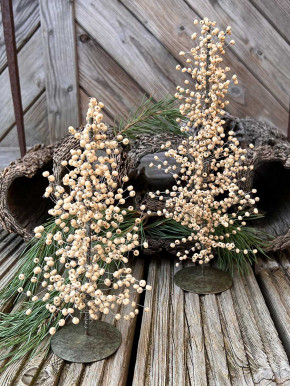 IB Laursen Tannenbaum Weihnachtsbaum Holzperlen H24