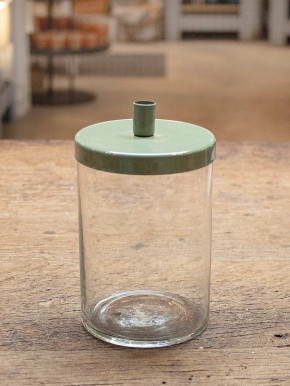 IB Laursen Glas Kerzenhalter grün