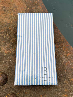 IB Laursen Papier Servietten blaue Streifen 16 Stück