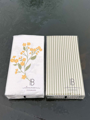 IB Laursen Papier Servietten gelbe Blume 16 Stück