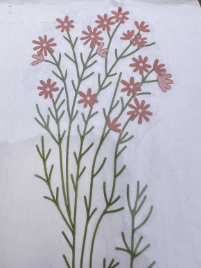 IB Laursen Papier Servietten rosa Blume 16 Stück