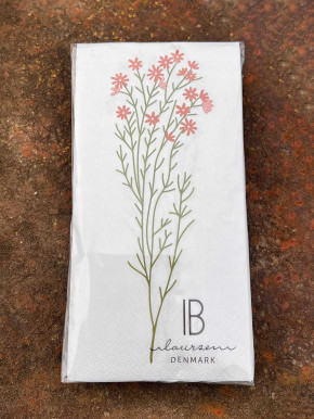 IB Laursen Papier Servietten rosa Blume 16 Stück