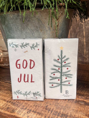 IB Laursen Papier Servietten Tannenbaum mit Kugeln 16 Stück