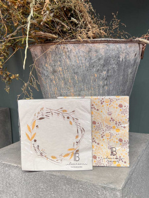 IB Laursen Papier Servietten Herbstblumen 20 Stück