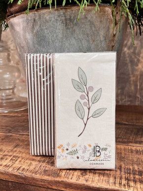 IB Laursen Papier Servietten braune Streifen 16 Stück