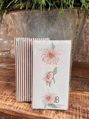 IB Laursen Papier Servietten Sonnenblumenköpfe 16 Stück