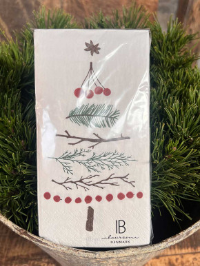 IB Laursen Papier Servietten Tannenbaum der Natur 16 Stück