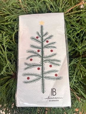 IB Laursen Papier Servietten Tannenbaum mit Kugeln 16 Stück