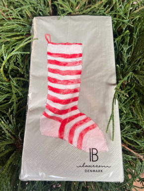 IB Laursen Papier Servietten Weihnachtsstrumpf 16 Stück
