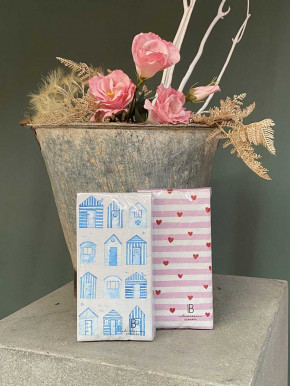 IB Laursen Papier Servietten blaue Häuser 16 Stück