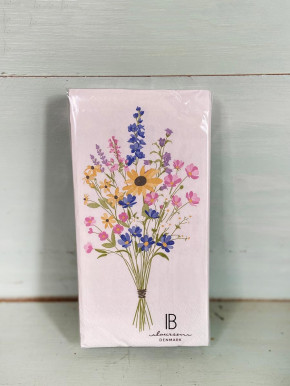 IB Laursen Papier Servietten bunter Blumenstrauß 16 Stück