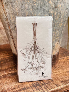 IB Laursen Papier Servietten getrockneter Herbststrauß 16 Stück