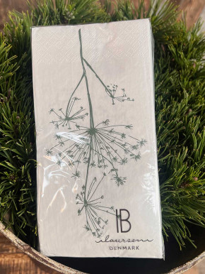 IB Laursen Papier Servietten grüne Doldenblume 16 Stück