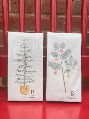 IB Laursen Papier Servietten Zedernbaum im Korb 16 Stück