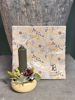 IB Laursen Papier Servietten Herbstblumen 20 Stück