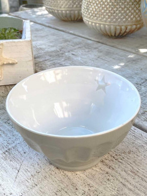 Keramik Schale Bowl hellgrau Krasilnikoff