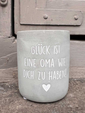 MEA Living Betonkerze Glück ist ... H8