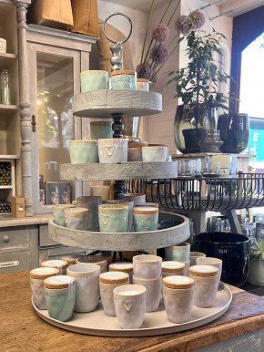 MEA Living Spicy Gewürz Sour Cream Dip 69 g Stoneware-Becher Herz rosa