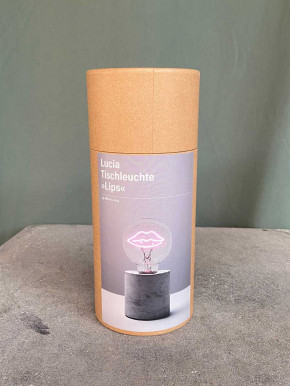 LED Lampe Lucia Tischleuchte Lips von MEA living H18 batteriebetrieben