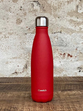 Qwetch Isotherme Flasche matt rot 500ml