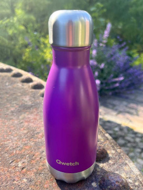 Qwetch Isotherme Flasche shiny purple violet 260ml