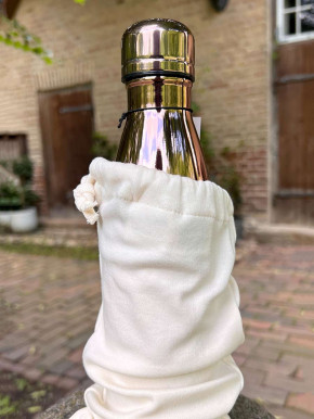 Qwetch Isotherme Flasche rosa-gold-metallic 500ml