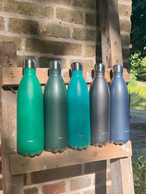 Qwetch Isotherme Flasche matt mineral blue 1000ml