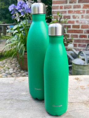 Qwetch Isotherme Flasche matt grün 1000ml