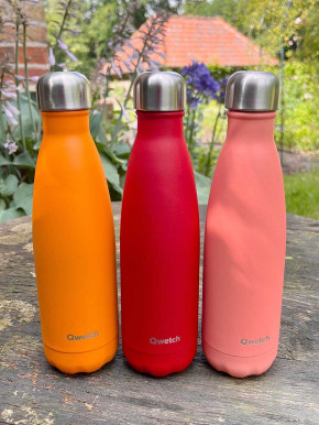 Qwetch Isotherme Flasche matt orange 500ml