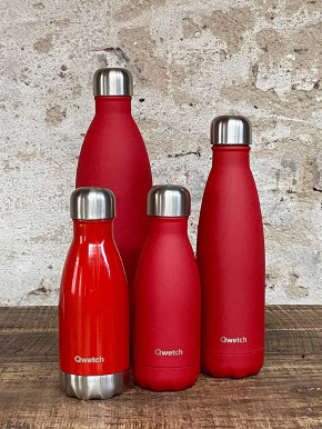 Qwetch Isotherme Flasche rot matt 1000ml