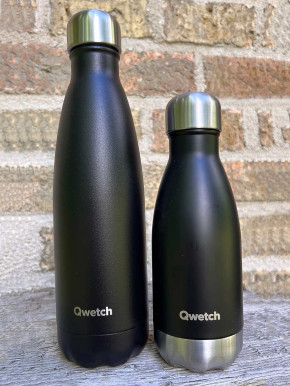 Qwetch Isotherme Flasche schwarz 260ml